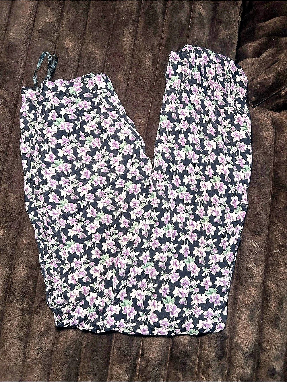 Gigi Floral Mini Dress in Black & Pink Like New
